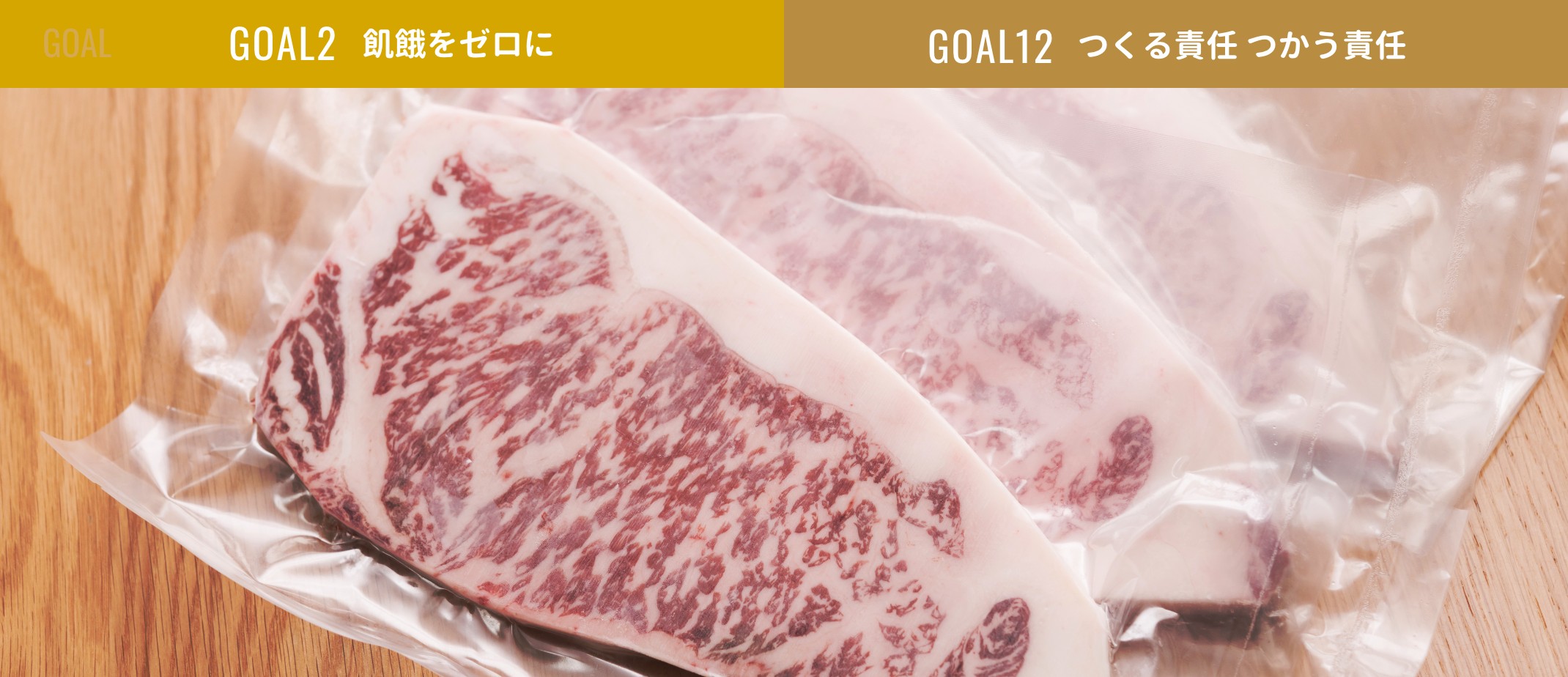 GOAL2飢餓をゼロに GOAL12つくる責任 つかう責任